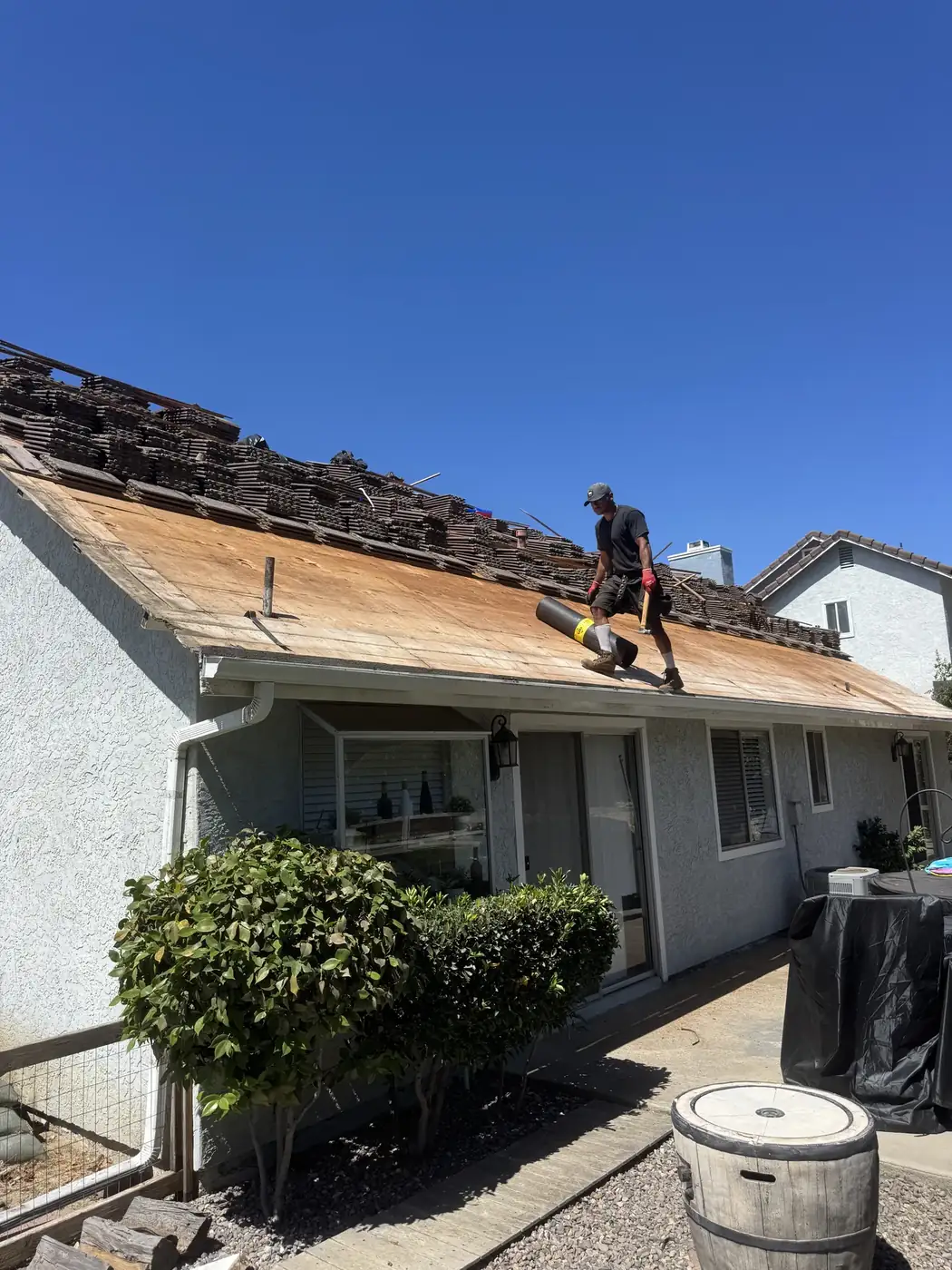 Finished tile roof repair on a Wildomar, CA residence