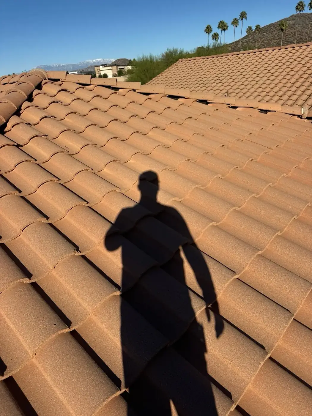 Broken tile replacement on a tile roof in Wildomar, CA