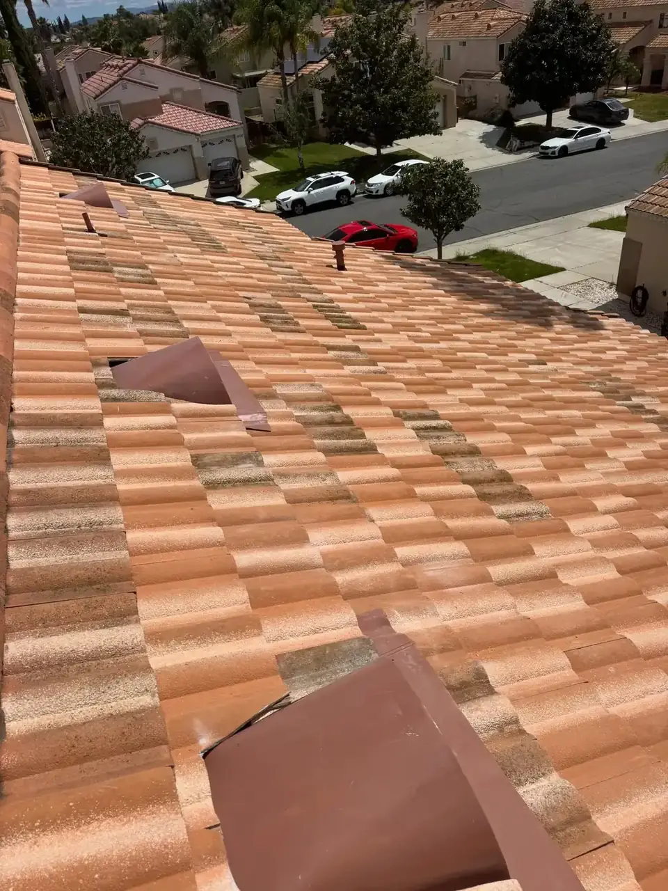 Underlayment replacement during a tile lift and relay in Temecula, CA