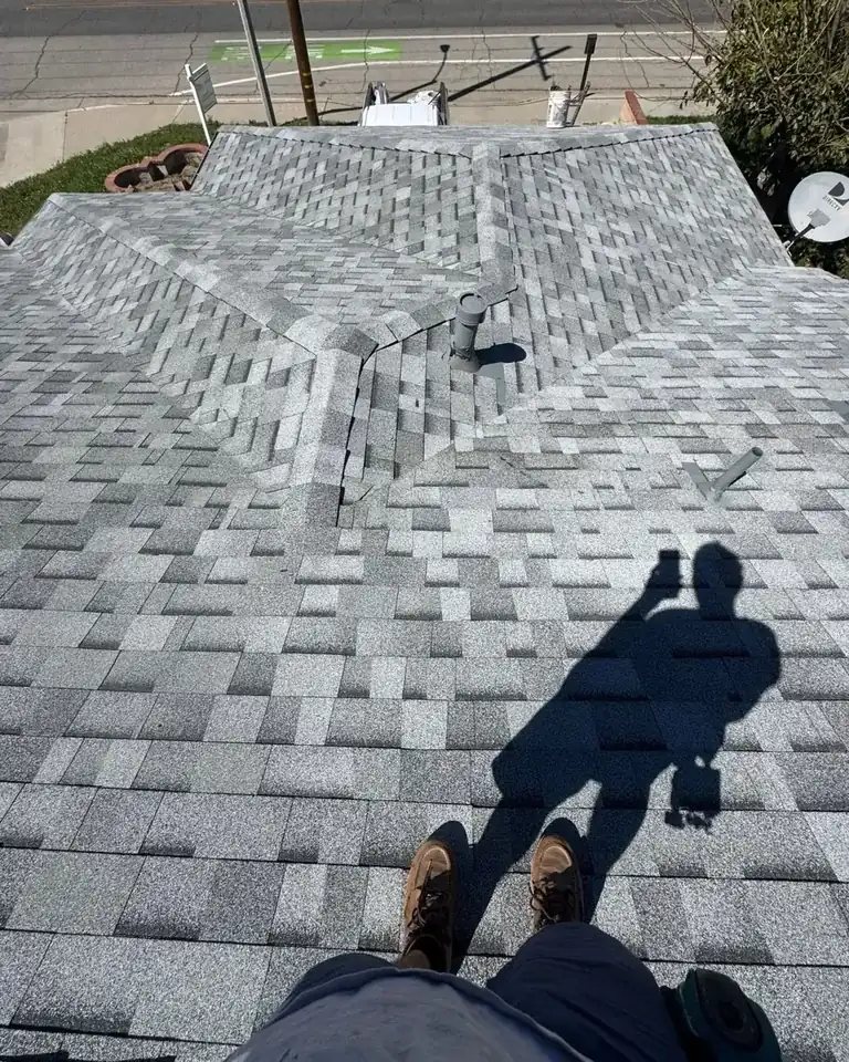 Completed shingle roof replacement in Lake Elsinore, CA