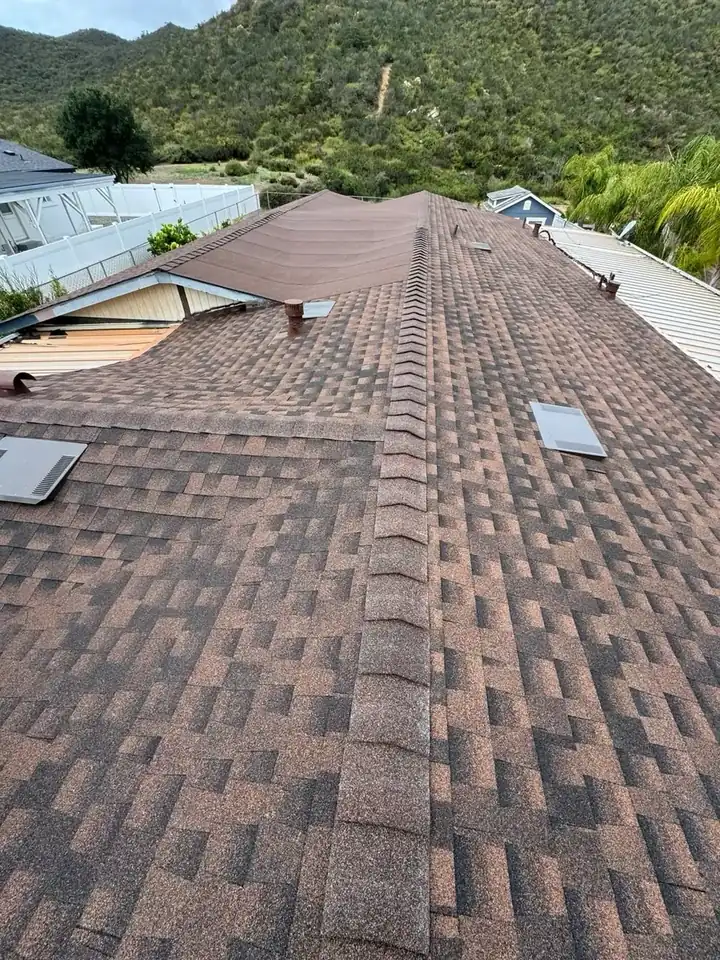Protective roof coating on a commercial building in Temecula, CA