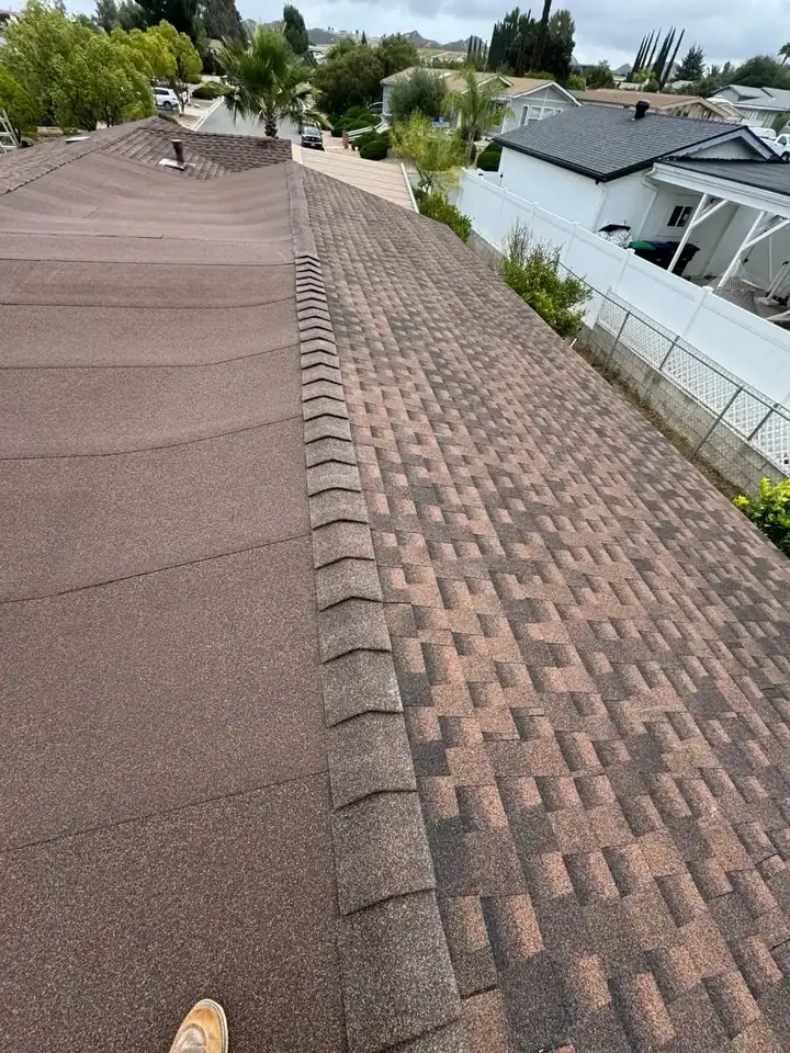 Completed tile roof restoration in Wildomar, CA