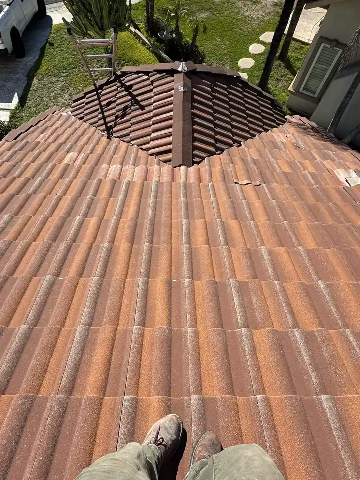 New underlayment installed during a roof replacement in Wildomar, CA