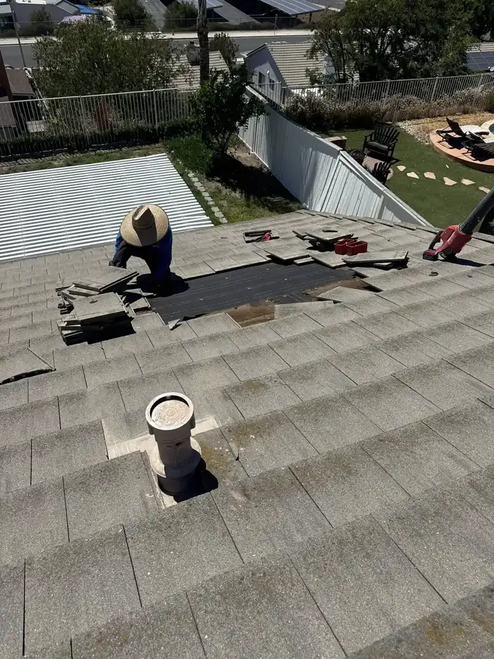 Roof tune-up and tile repair on a Menifee, CA home