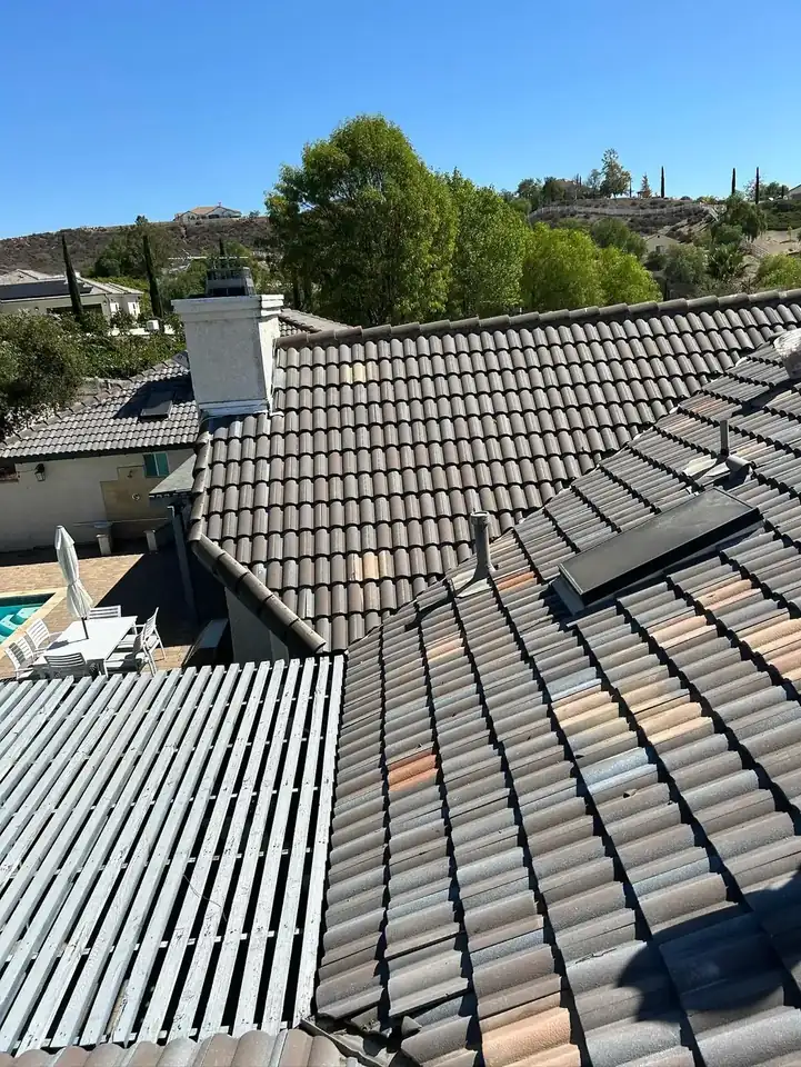 Completed roof leak repair in Riverside County, CA