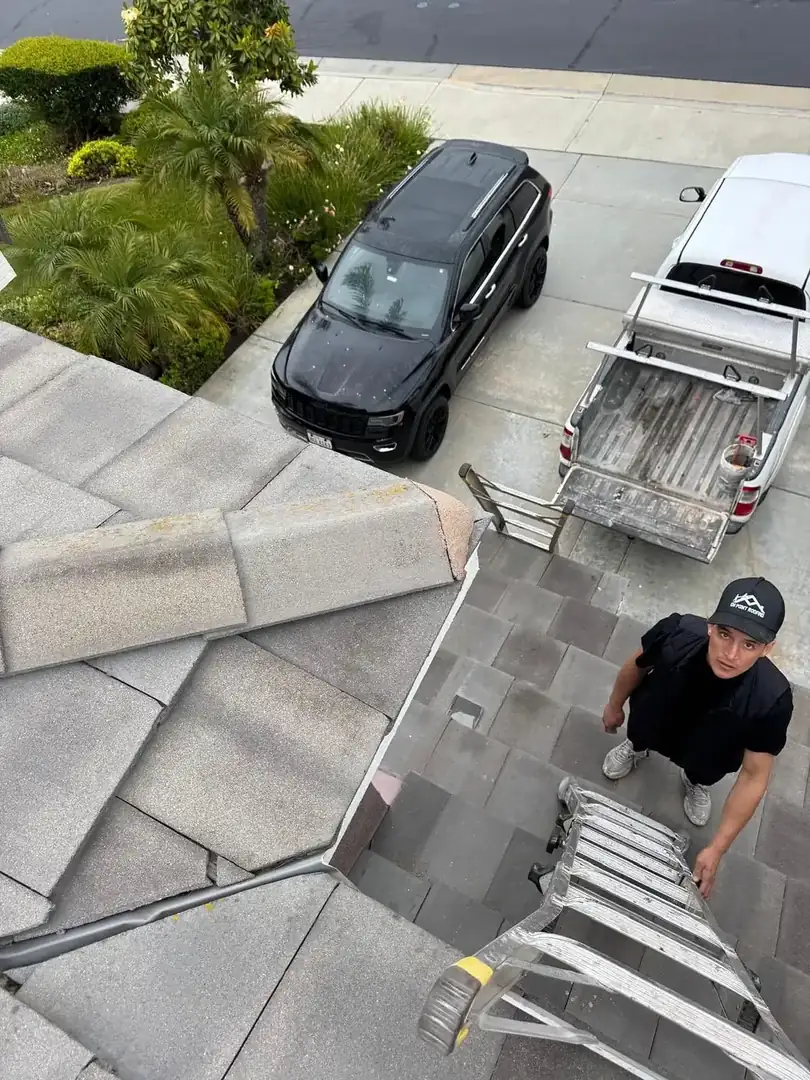 Roofing material cut and fitted for a patio cover in Wildomar, CA