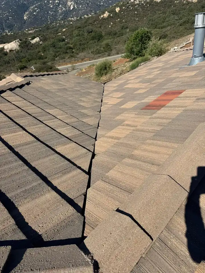 Flat roof seam sealed before coating in Riverside County, CA