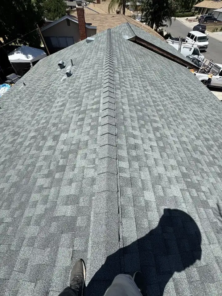 New underlayment installed during a roof replacement in Temecula, CA