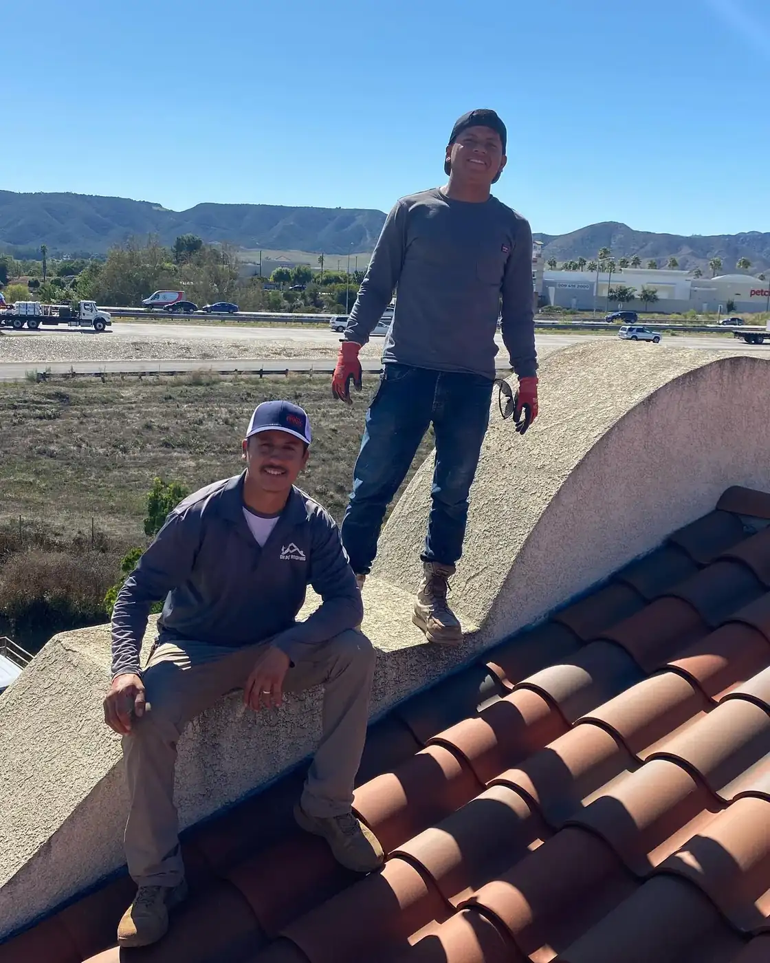 Tile roof repair and leak diagnosis on a Temecula, CA home